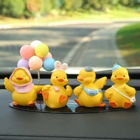 car decoration creative lovely yellow duck goddess car net red car accessories central console decoration