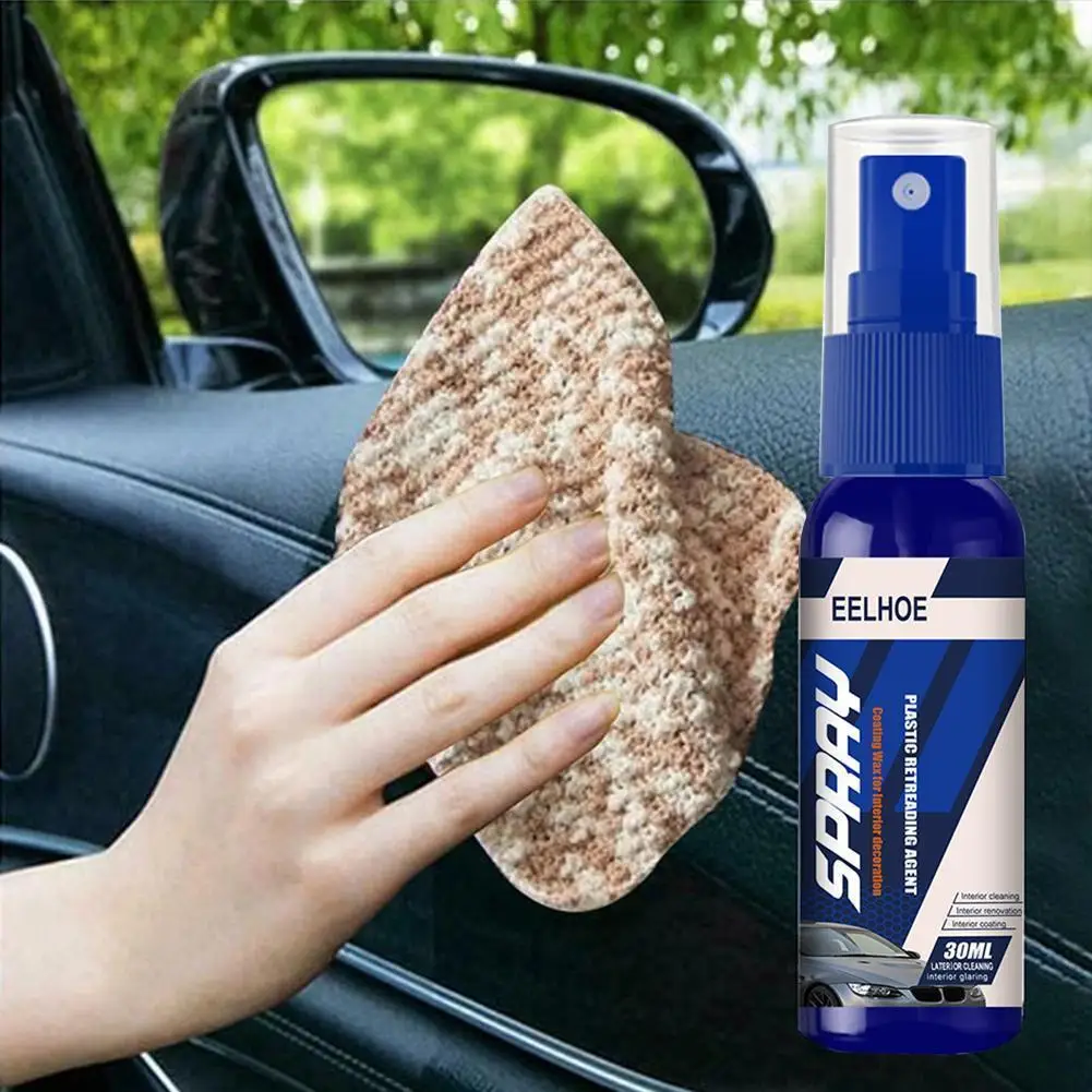 

30ml/100ml Car Interior Plastic Retreading Repair Agent Free Corrosive Dust Paint Non Leather Care Refurbishment T9h3