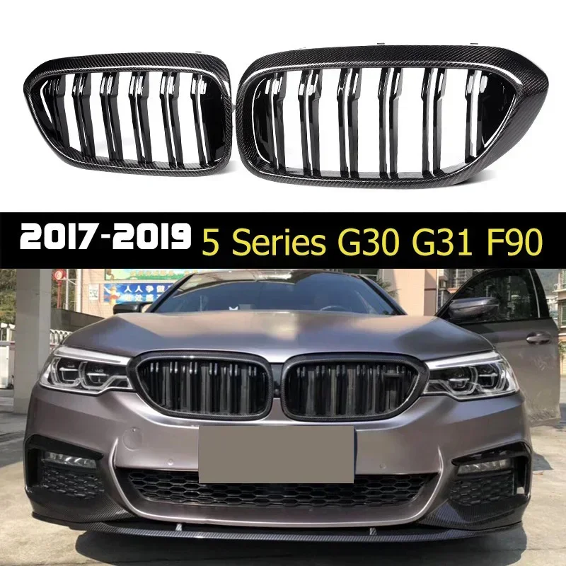 Передний бампер из углеродного волокна для BMW 5 series G30 G31 Sedan F90 M5 2017-2019 Pre-lci
