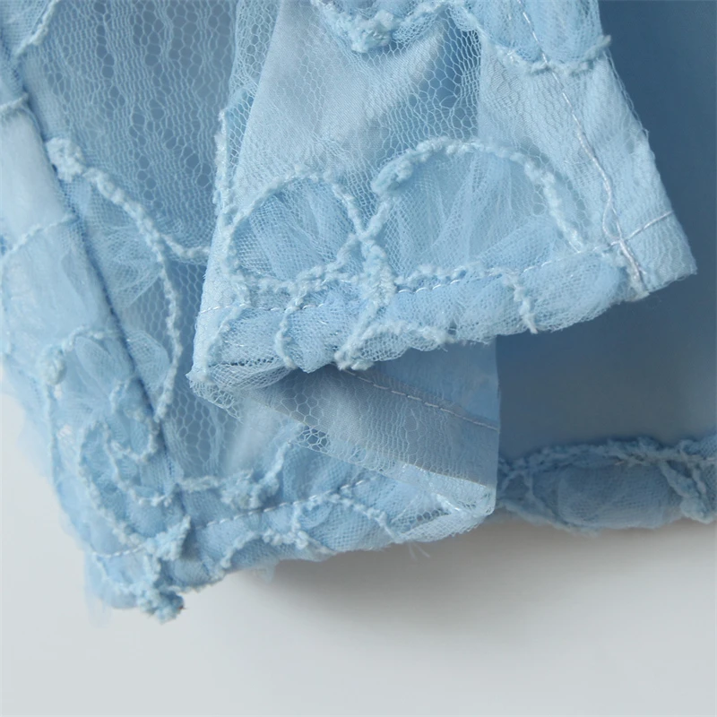 Новинка 2024 женское мягкое кружевное платье-комбинация KEYANKETIAN Xshape с вышивкой