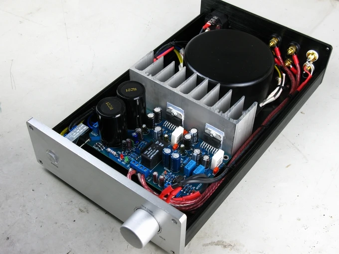 

DIY HIFI fever classic NE5532 + TDA7293 amplifier independent cooling with protective 80W*2 2.0 channel Digital amplifier