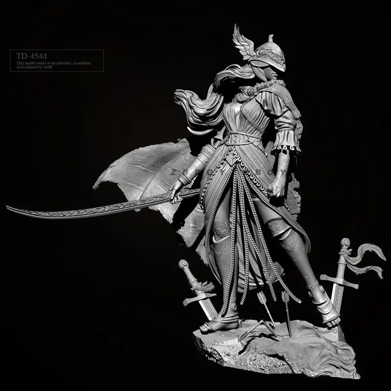 Длинный 3D меч вердун 50 мм модель из смолы миниатюрные фигурки солдат сборная