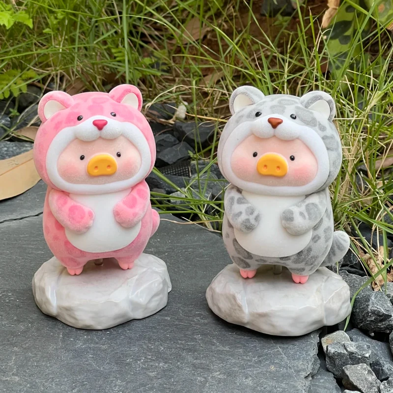 Фото Коллекционная фигурка Lulu The Piggy Animal Party 2 Series Blind Box: Лулу-свинка, оленёнок, пингвин, хамелеон. Аниме-фигурка-сюрприз, кукла-украшение, подарки. №1