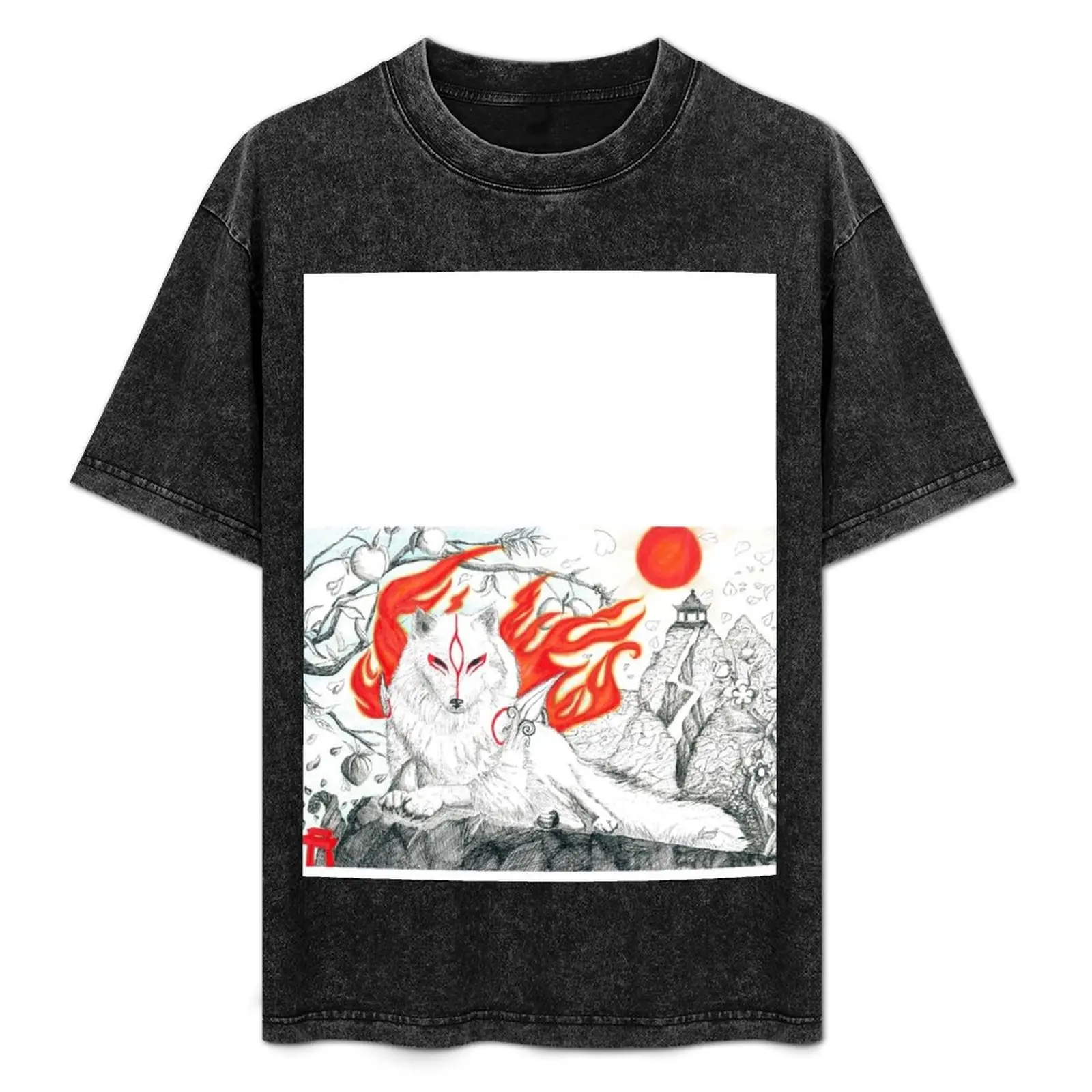 Футболка Amaterasu Okami футболка с рисунком одежда на день Святого Валентина рубашки