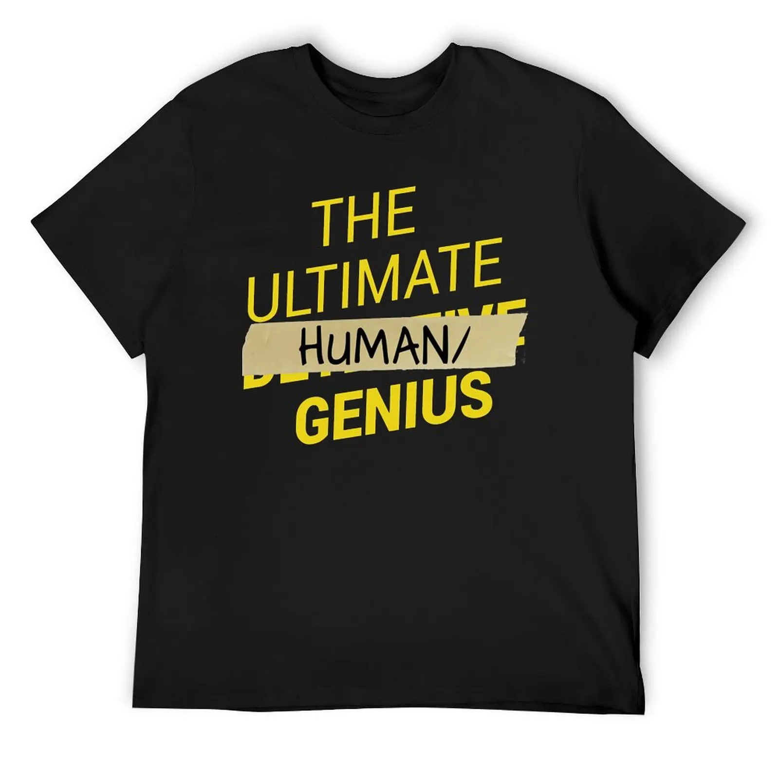 B99 - футболка Ultimate Human Slash Genius Essential большого размера с рисунком милые топы мужские