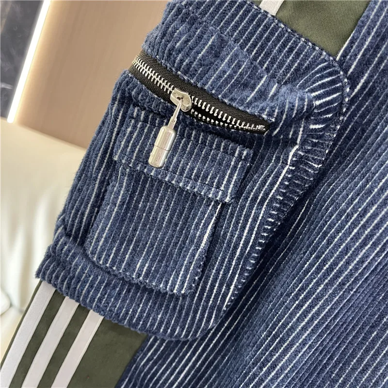 Утолщенные персонализированные джинсы с прямыми карманами для женщин свободная