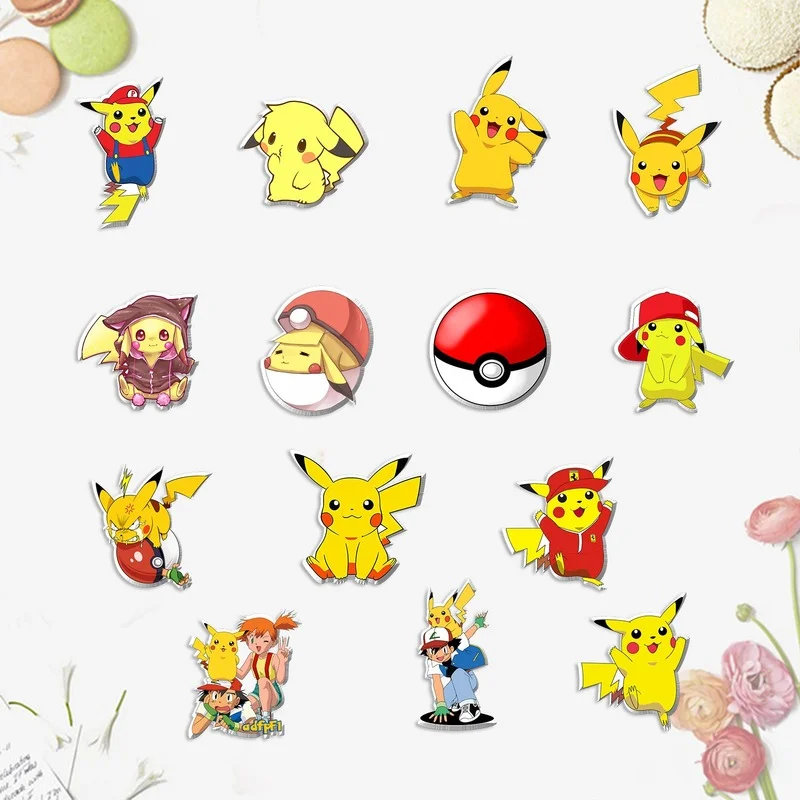 

Cute Japanese Style Anime Movies Pokemon Badge Pikachu Enamel Pins Game Lapel Pin Animal Brooch Gifts for Fans Friend Wholesale