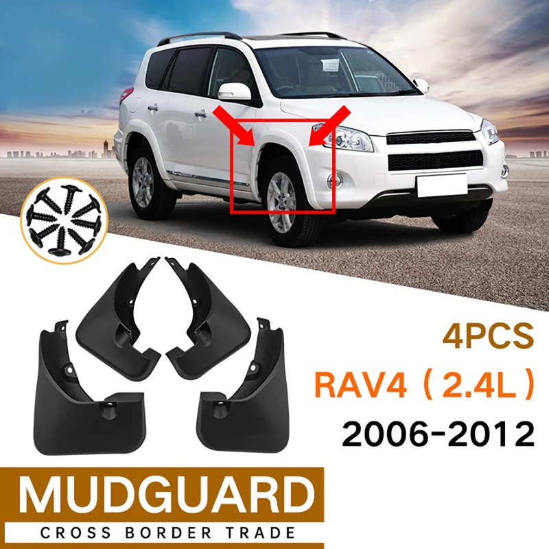 

Car Mudflaps For Toyota RAV4 2.4L 2006-2012 Mudguard Fender Mud Flap Guard Splash Mudguards Car Accessories Car Styling