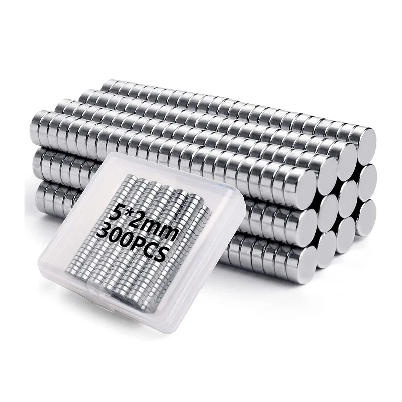 

300 Pcs 5X2/3 8/6X2 mm Round NdFeB Super Strong Neodymium Magnet N35 Super Powerful Small imanes Permanent Magnetic Disc imanes