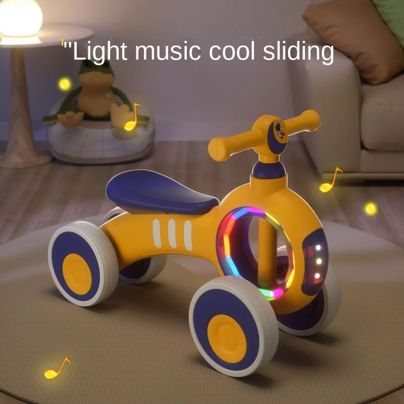 

New Children's Balance Car Kids Scooter Anti Rollover Children's Safety Walker Outdoor Ride Multifunctional Music Balance Car