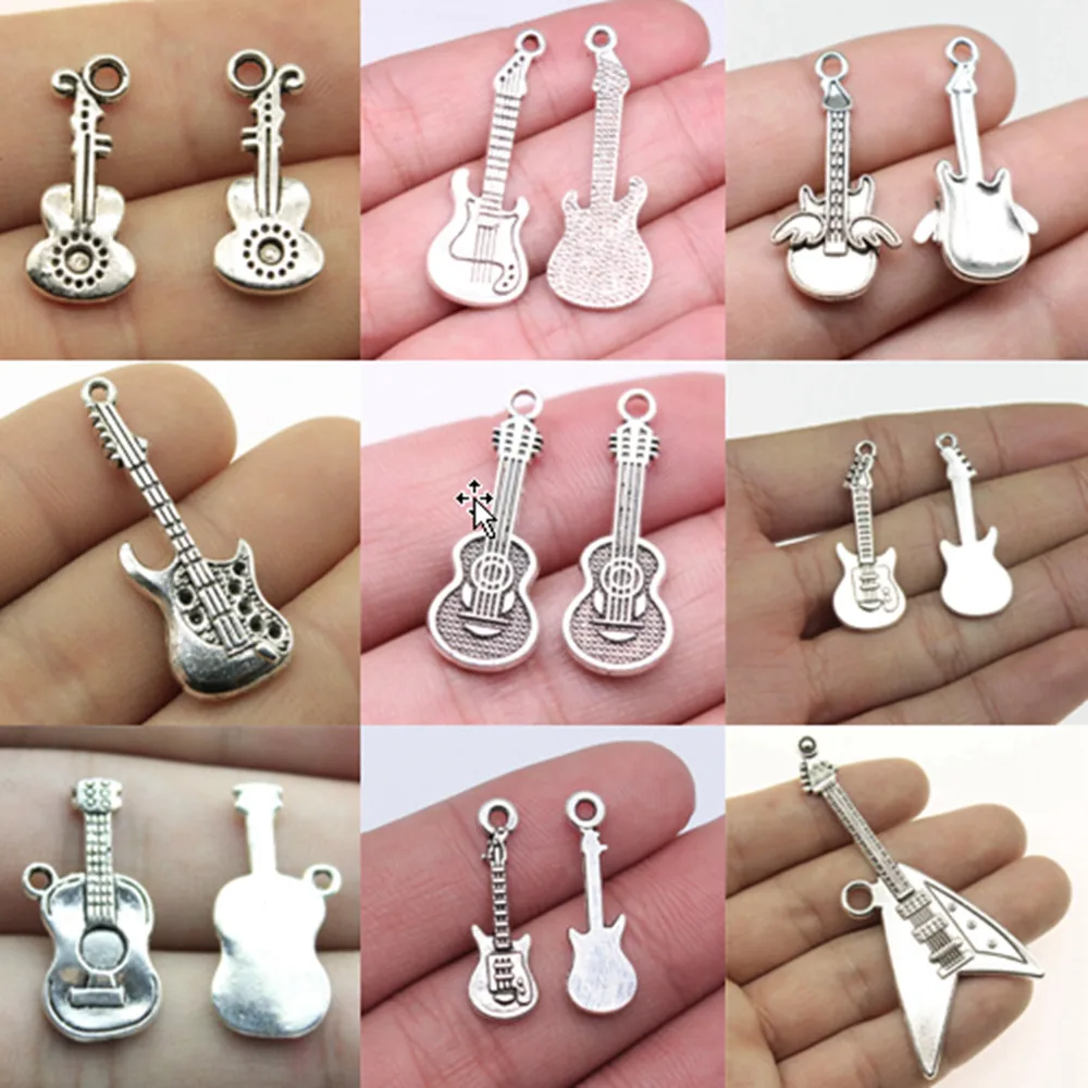 

Bulk Charms For Jewelry Making Kit Pendant Diy Jewelry Accessories Electric Guitar Charms