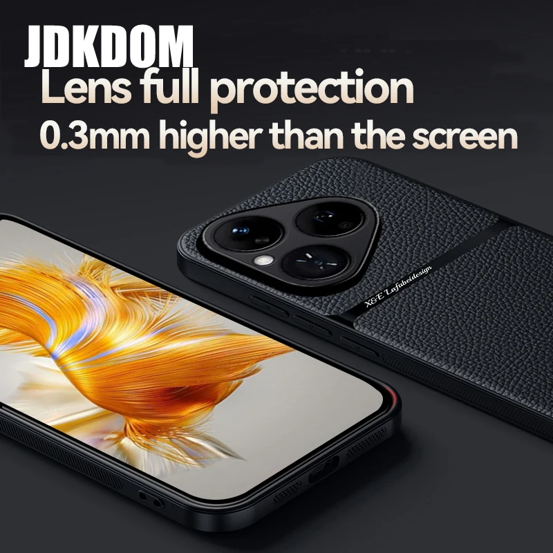Фото Кожаный чехол для телефона JDKDOM для Honor 400 Smart Lite 500 Pro, чехол для Honor Magic 8 Pro №5