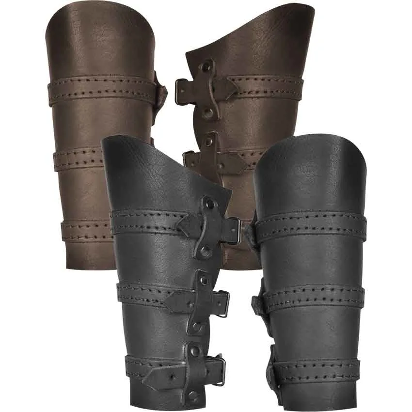 Medieval Steampunk Gaiter Leather Larp Greaves Leg Armor Viking Pirate Knight Costume Accessory Boot Shoe Cover For Men Women