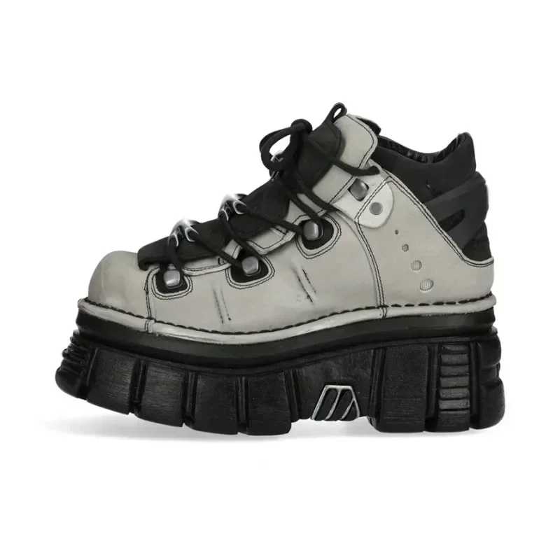 

Женские байкерские ботинки в стиле ретро, кроссовки в стиле панк, обувь на платформе, байкерские ботинки