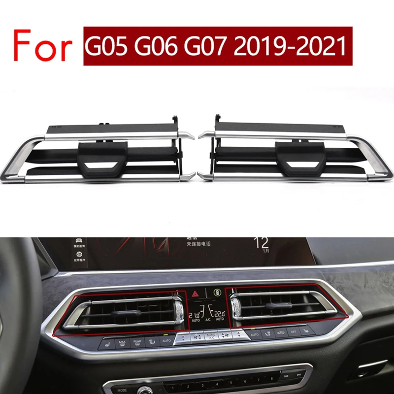 

1Pair Front Air Vent Grille Clip Trim Parts For BMW X5 X6 X7 G05 G06 G07 Car A/C Outlet Repair Kits 64119458541 6411 9468 531
