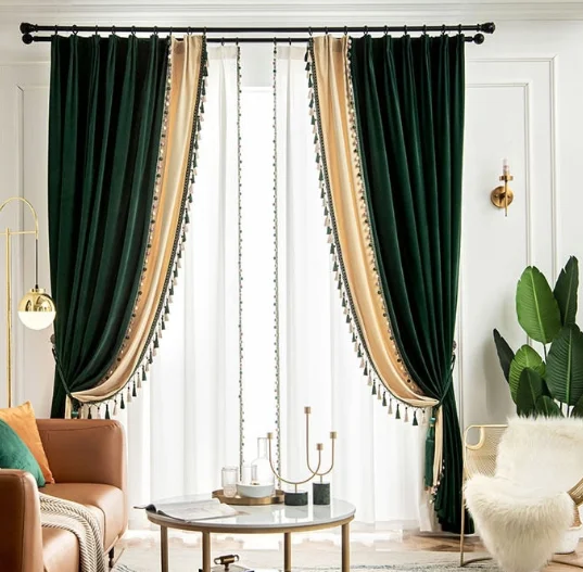 

Green Velvet Customs curtain
