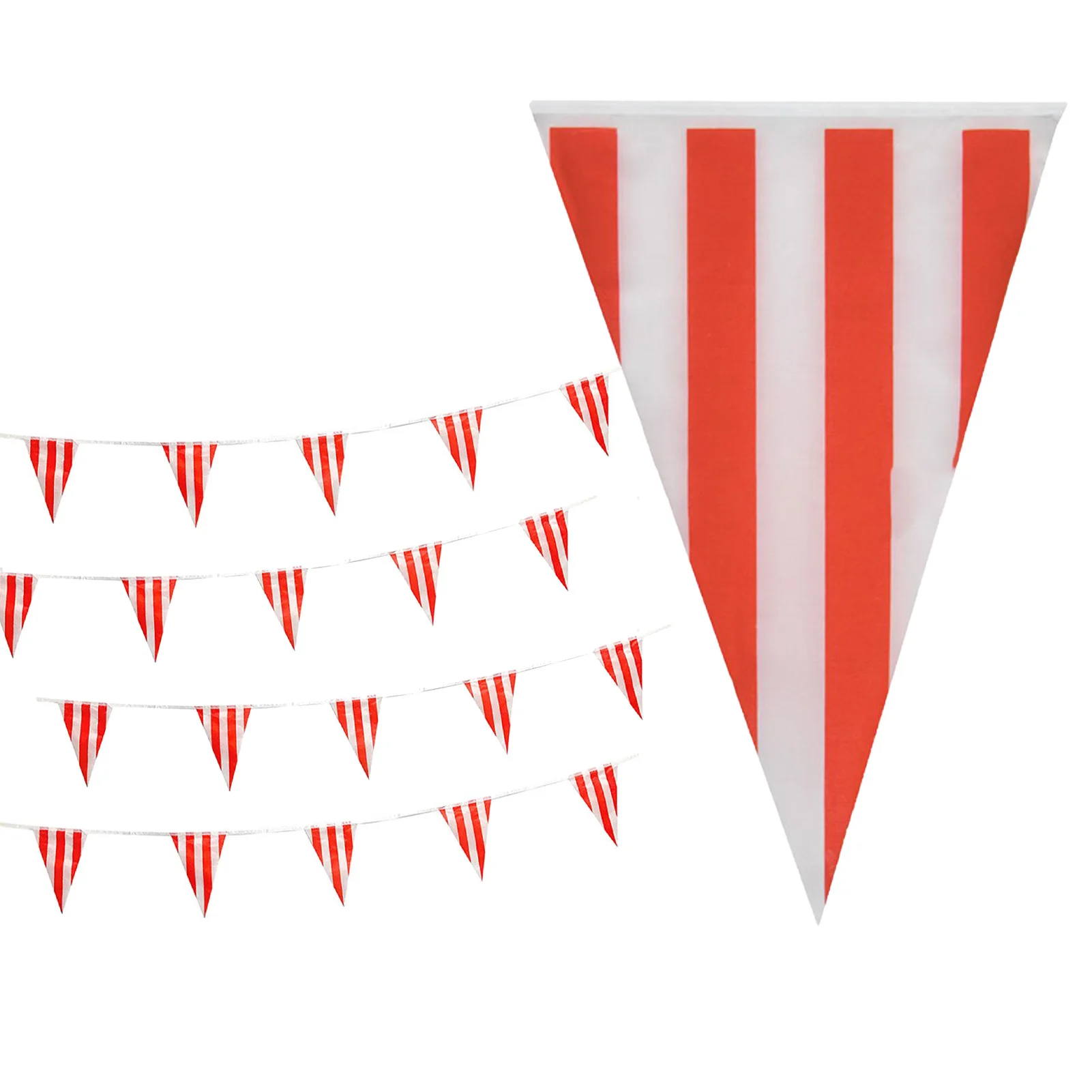 

Carnival Circus Pennant Banner Red And White Striped Pennant Banner Flags Red And White Pennant Banner Striped Triangle Flags