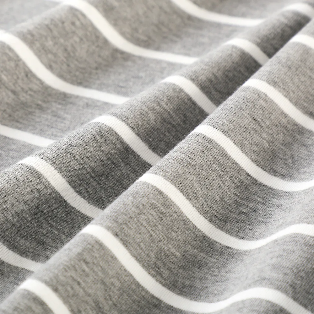 Spring Summer Women's Nightdress Striped Large Size Short Sleeve Loose Homewear Sexy Sleepwear Women Night Gown Nightwear