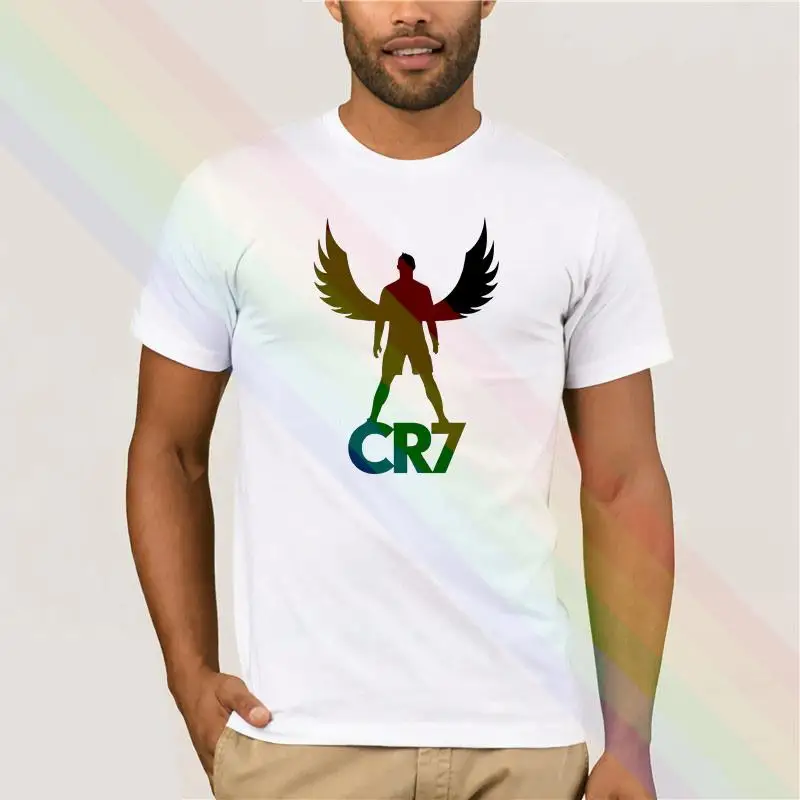 

CR7 With Wings Fashion Printed T Shirt For Men Limitied Edition Unisex Brand T-shirt Cotton Amazing Short Sleeve Tops