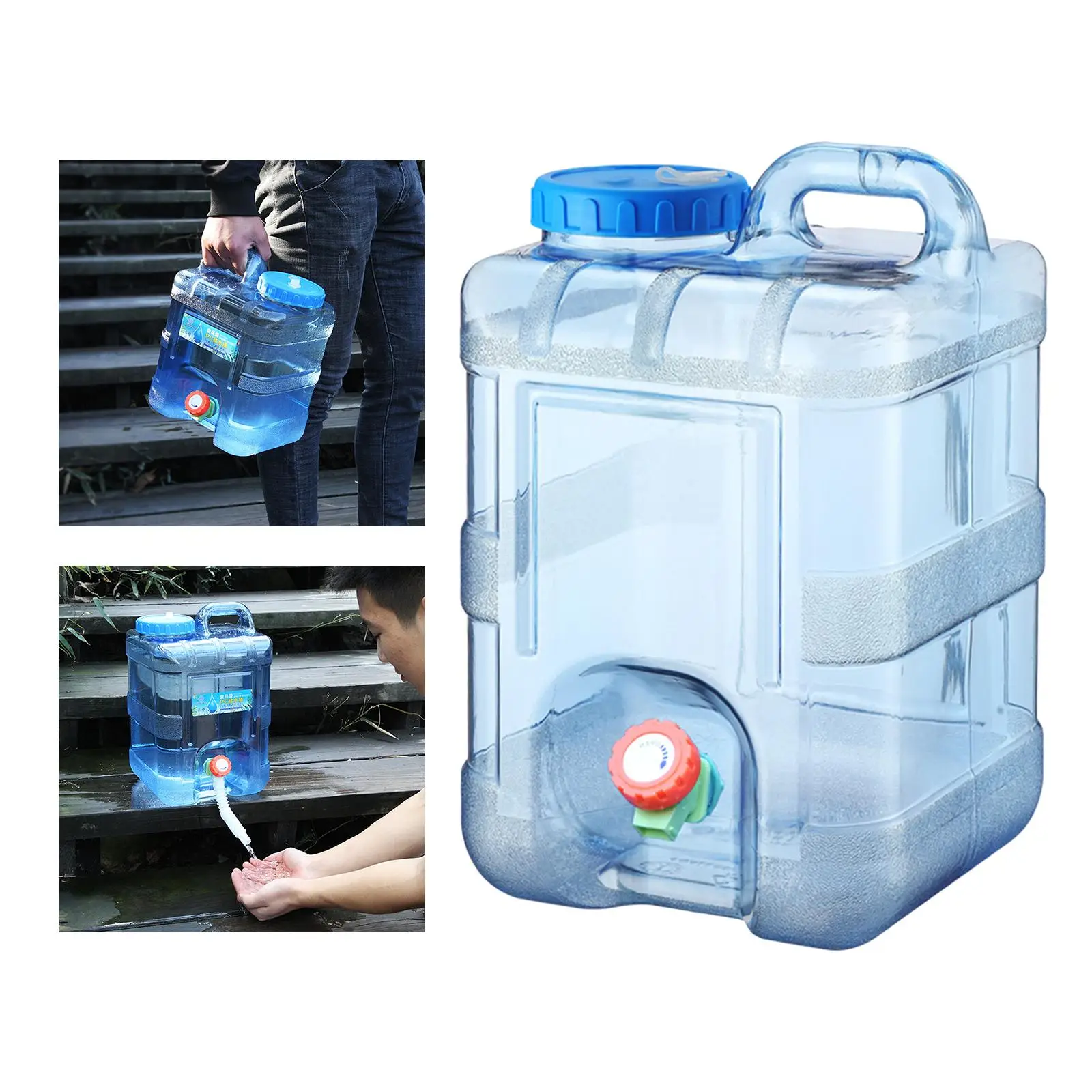 

Water Container with Faucet Camping Water for Outdoor BBQ Hiking
