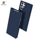 Ультратонкий чехол S22 DUX DUCIS Skin Pro Series, кожаный чехол-бумажник с откидной крышкой для Samsung Galaxy S22, Ультратонкий чехол, аксессуары для карт