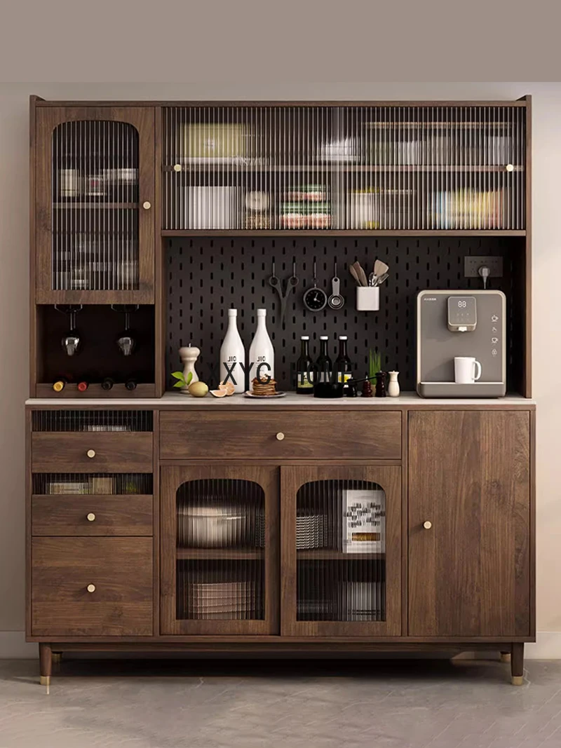 Винный шкаф в стиле ретро винный из твердой древесины буфет для хранения