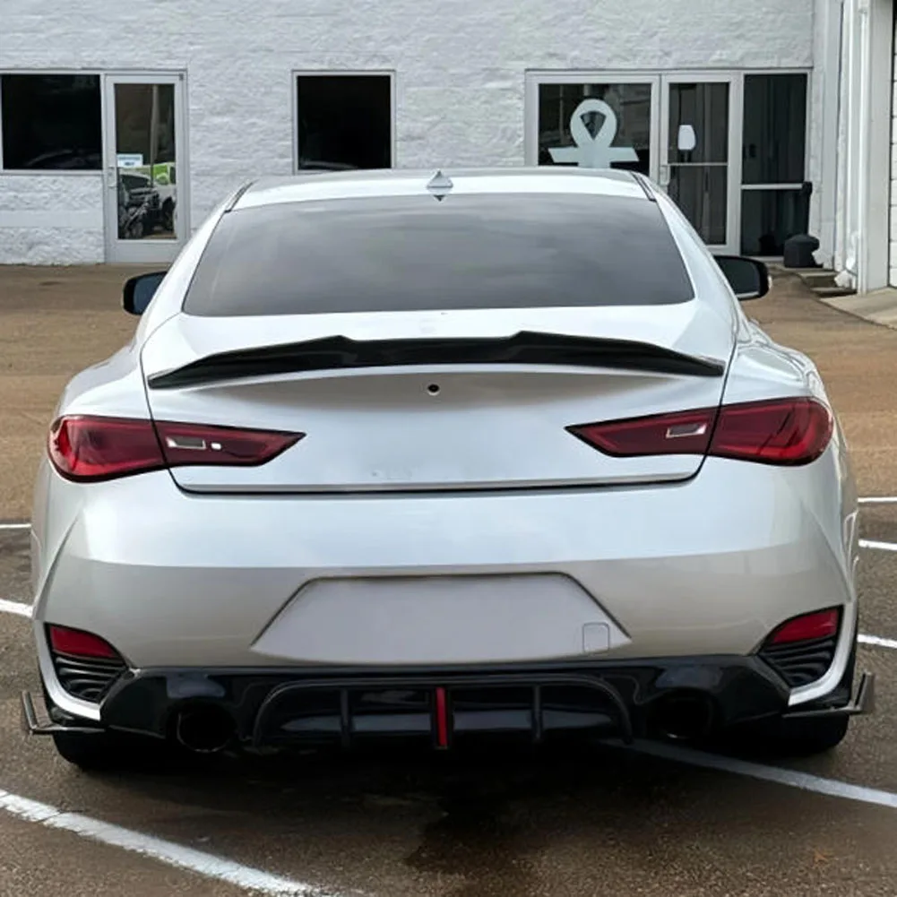 Для Infiniti Q60 Q60S CV37 2.0T 3.0T 2-дверное купе 15-22: Задний спойлер HighKick в стиле PSM, обвес, тюнинг-комплект (art.: 3920dbf7ea669) - 3920dbf7ea669