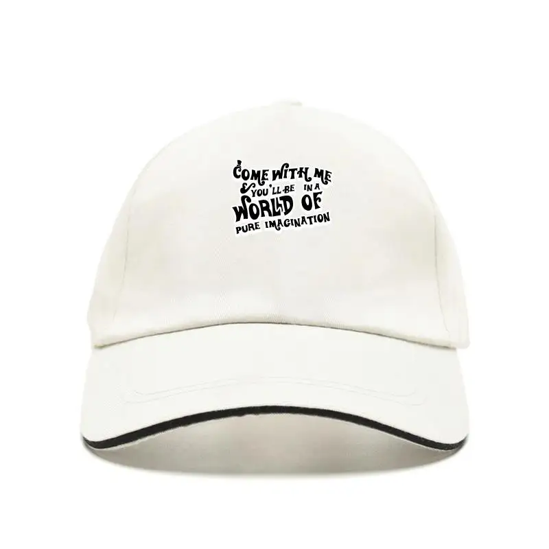 

New cap hat Pure Iagination Baseball Cap - Wiy Wonka Coe With e Word Gene Wider en Top