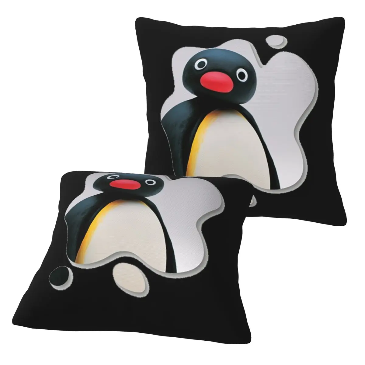 Фото Pingu Pinga Penguin TV 2 шт. квадратная наволочка наволочка удобная декоративная подушка для домашнего автомобиля №1