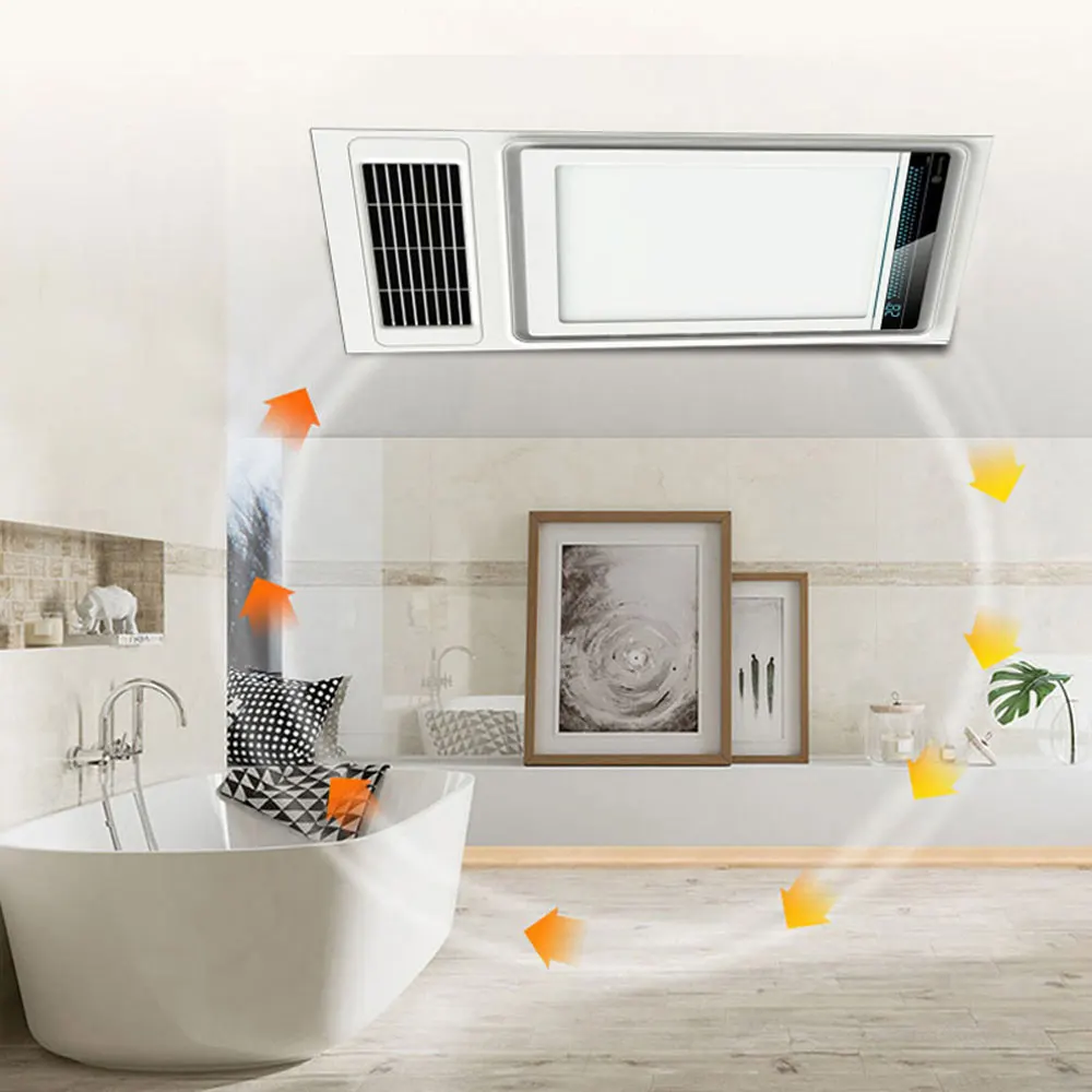 Calentador de techo multifuncional para baño, ventilador de escape, lámpara Led, calefactores para el hogar, calefactor eléctrico