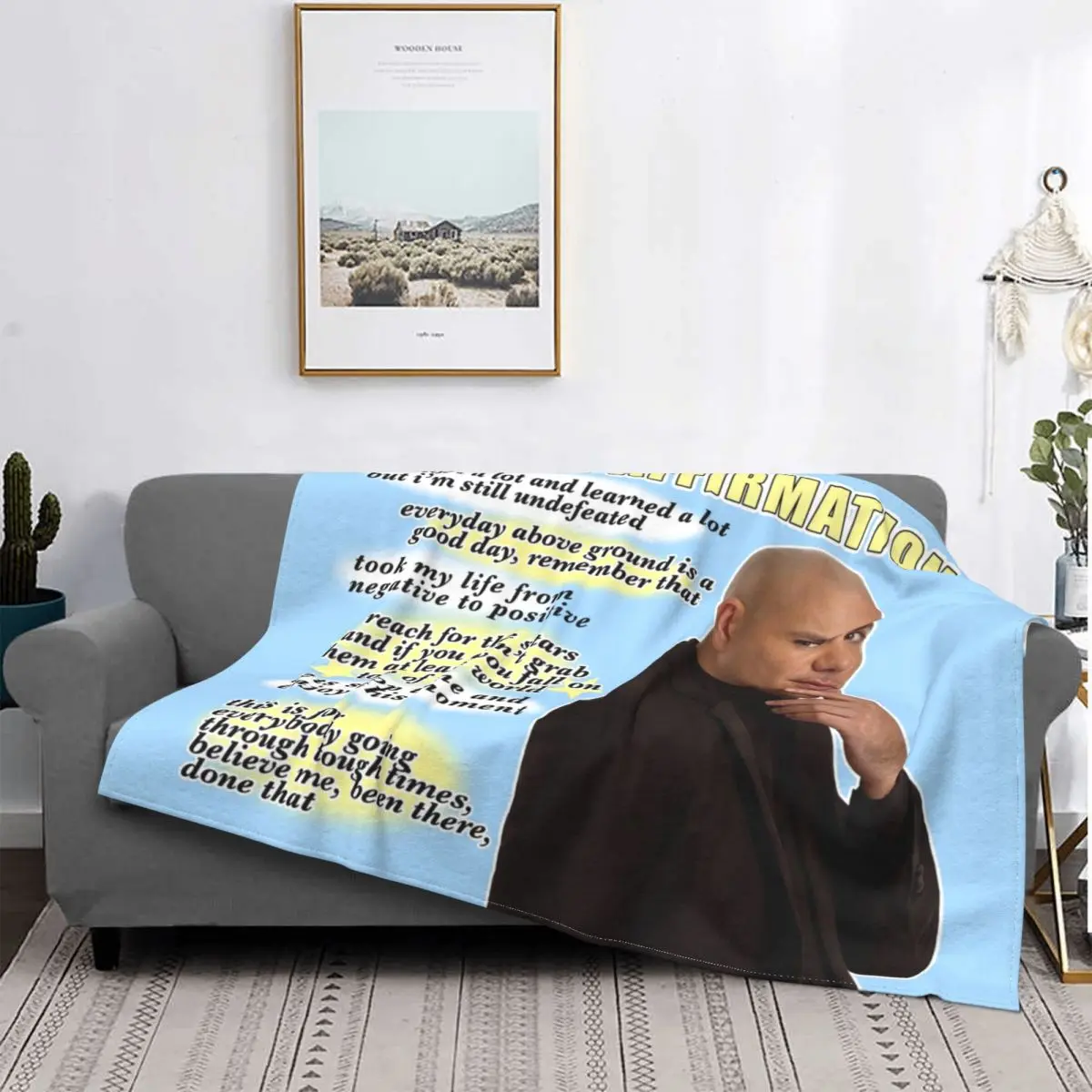 

Mr. Worldwide Vintage Blanket 3D Printed Soft Flannel Fleece Blankets for Travel Bedding Couch Bedspreads Warm Throw