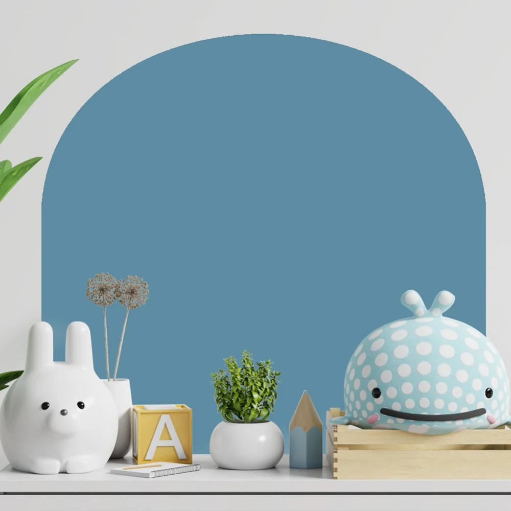 

Наклейка на стену в богемном стиле, полукруглая самоклеящаяся Съемная настенная наклейка, однотонный Декор для гостиной и дома