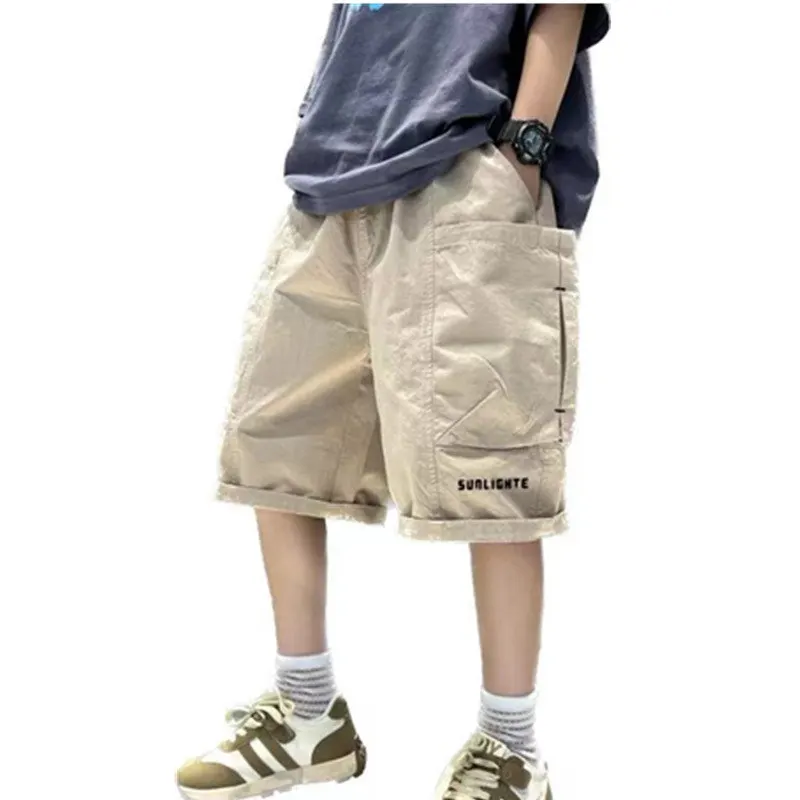 

Kids Short Pants 5-14Years Old Boys Casual Shorts Summer Clothing Students Trousers Children Sport Pants Korean New Fashion 2023