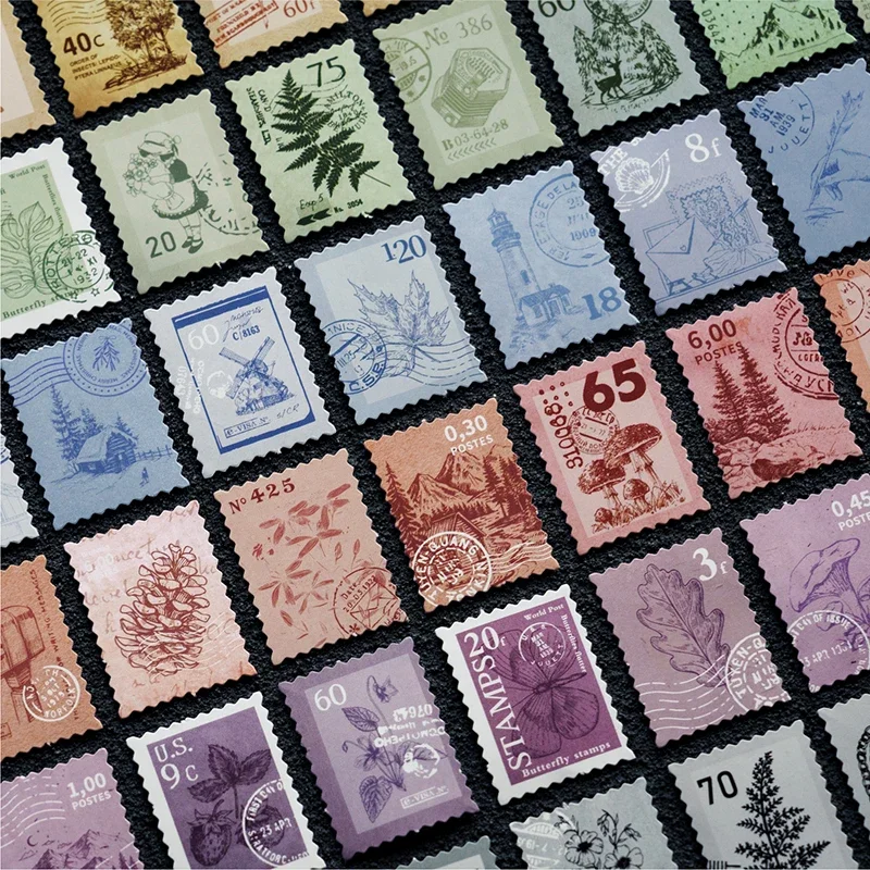 45 шт. винтажные наклейки-штампы для путешествий