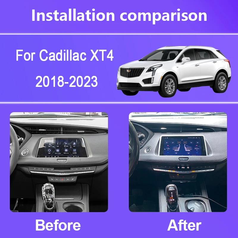 9 6 дюймов для Cadillac XT4 2018-2023 Android 12 0 Восьмиядерный 8G + 256G Автомобильный
