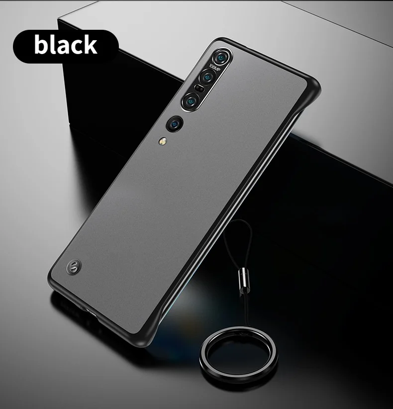 

For Xiaomi Redmi Note 11 Pro Plus Frosted Frameless Phone Cases for Xiaomi CIVI MIX 4 11 Ultra 10 Lite With Metal Ring Buckle
