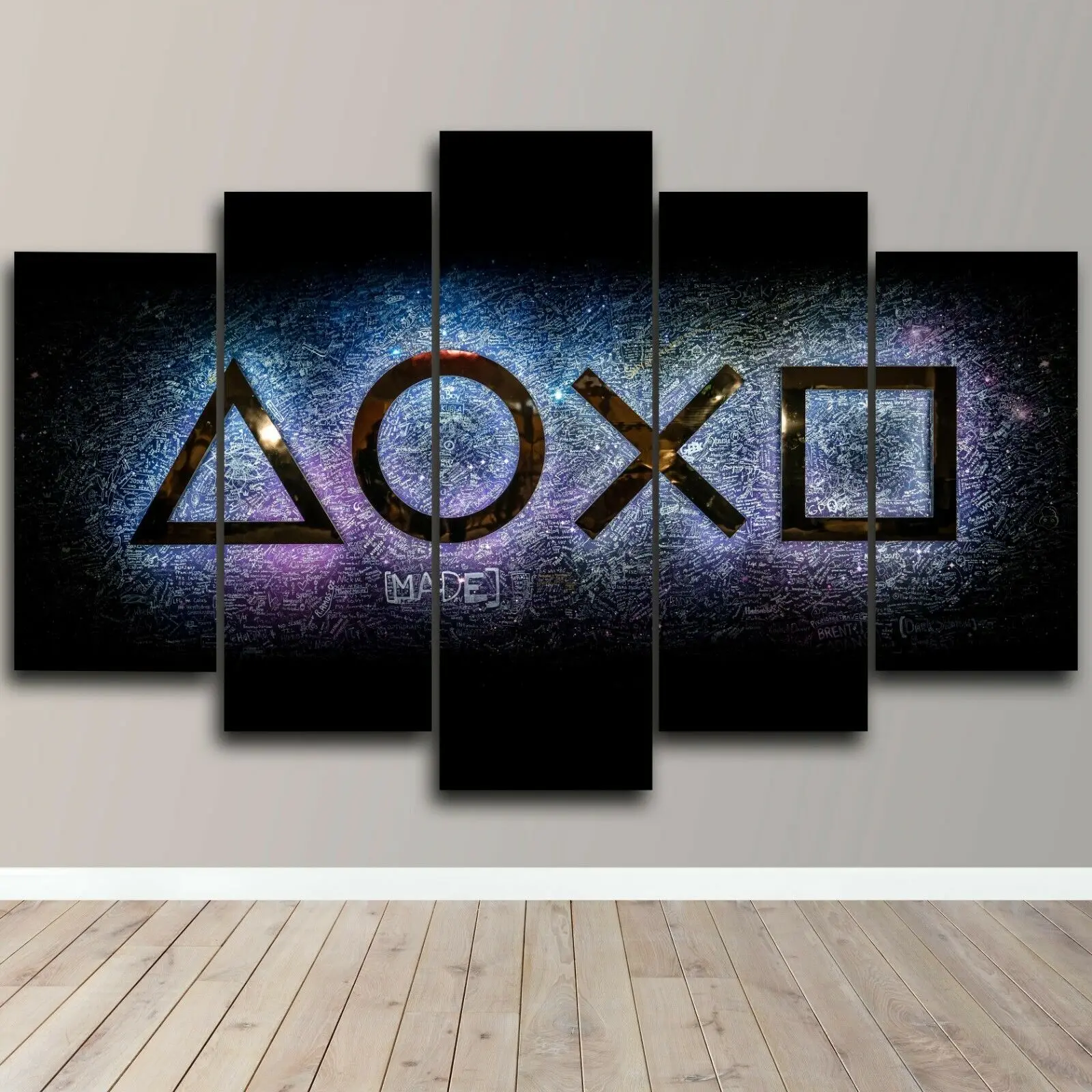 

PS Gaming Арена с логотипом, холст, настенный художественный Рисунок, HD проектор для дома, декор для комнаты без рамки