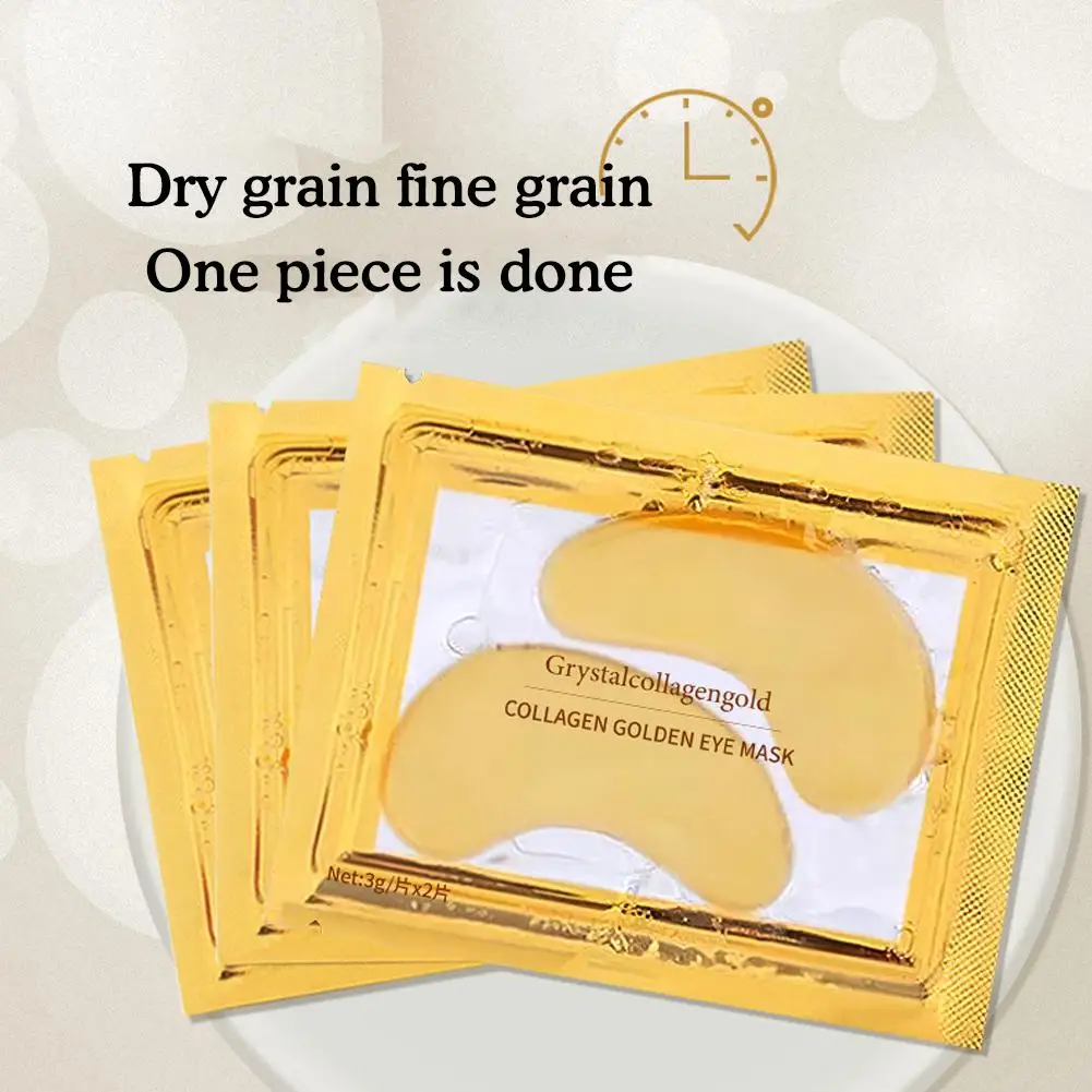 

Collagen Gold Eye Mask Anti-Aging Anti Wrinkle Dark Skin Care Puffiness Remove Acne Eye Circles Fade Patch Dark Circles R0H9