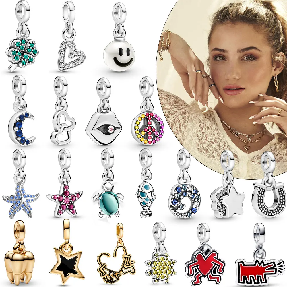 

Женский кулон «Звезда» из серебра 2023 пробы, на браслет Pandora