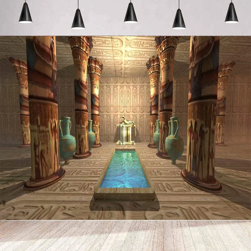 Фон для фотосъемки египетский храм древний в бог Анубис гробница фон настенный