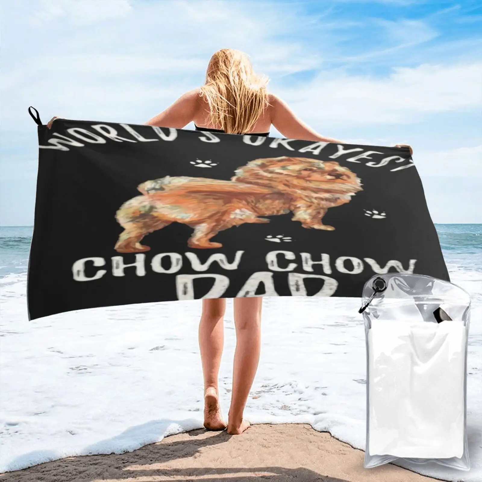 

Okayest, Chow, папа, семейная пляжная Обложка, набор мебели для ванной комнаты, кухонные полотенца, полотенце, пляжное детское полотенце, спа