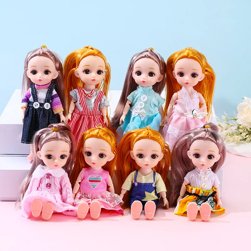 

New 1/12 Mini 16cm BJD Doll 13 Joint Movable Expression Cute Packaging Doll DIY Dress Up Toy Girl Christmas Holiday Gift Toy
