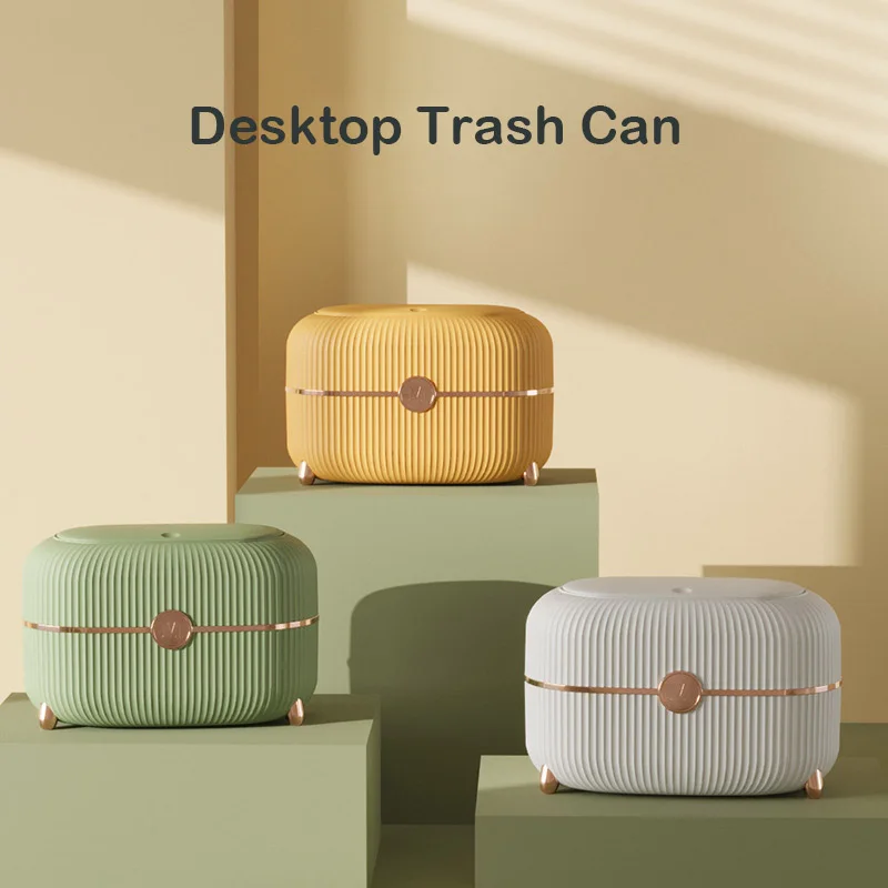 

Настольная мусорная корзина, креативный роскошный бытовой мини-контейнер для отходов, чайный столик, маленькое ведро для мусора