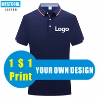 westcool summer polo shirt custom logo print personal group design embroidery new fashion tops men and women clothing s 6xl 2022