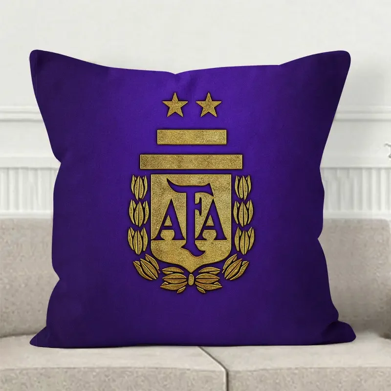 Наволочка с принтом Футболки чемпионата мира Катара Аргентины Месси