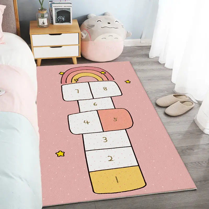

Cartoon Floor Mat Children's Room Rug Home Decoration Crawling Mats Living Room Large Area Carpet Girl Bedroom Decor Carpets
