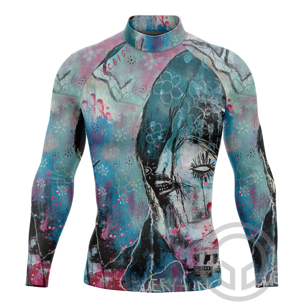 2023 Летняя мужская одежда для серфинга с длинным рукавом плавания защитой от