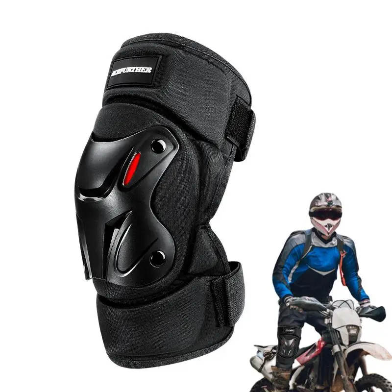 

Motorcycle Knee Pads Double Layer Anti Fall Elbow Pads Protector Wear Resistant Breathable Strap Hook Moto Riding Safety Pads