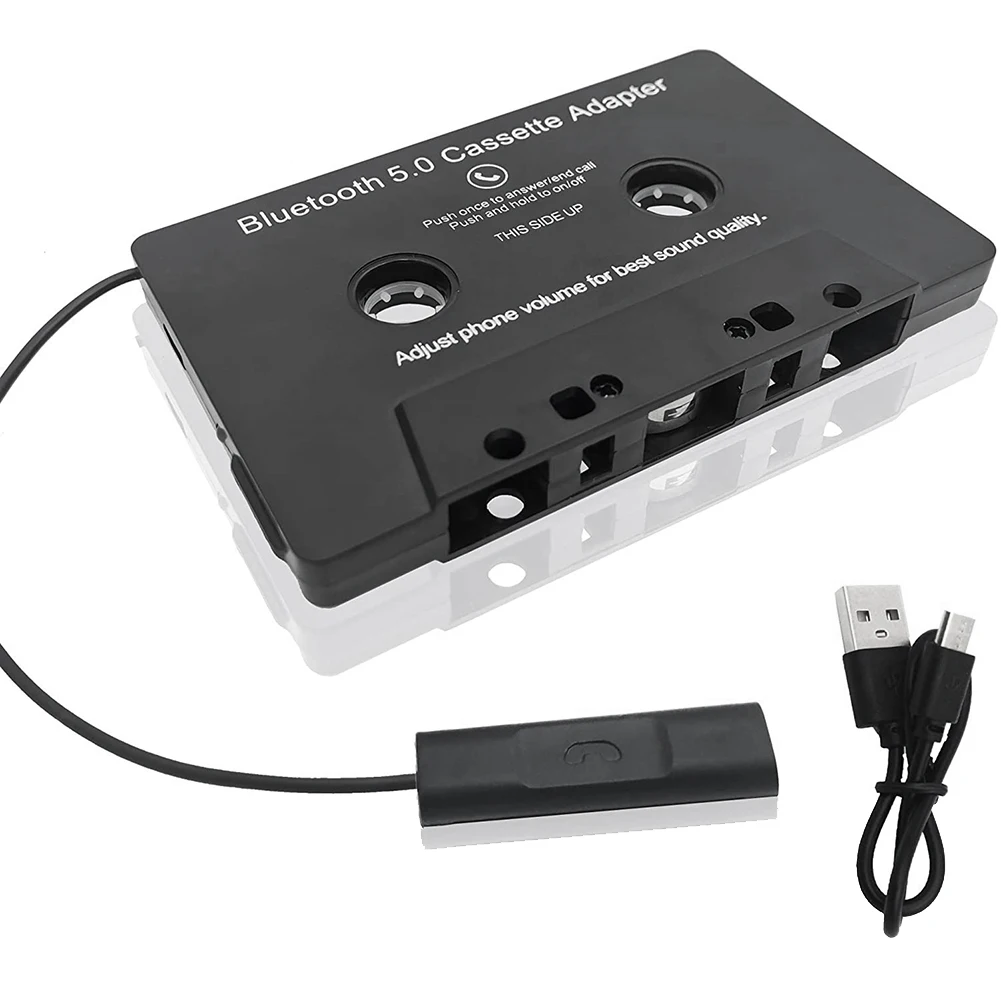 

Универсальный адаптер-конвертер для кассеты Bluetooth 5,0 автомобильная лента для Aux стерео музыкальный адаптер кассета