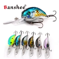 banshee 50mm 10g round bill crankbaits bass fishing lure wobbler fishing bait diving crankbaits wobbler lure